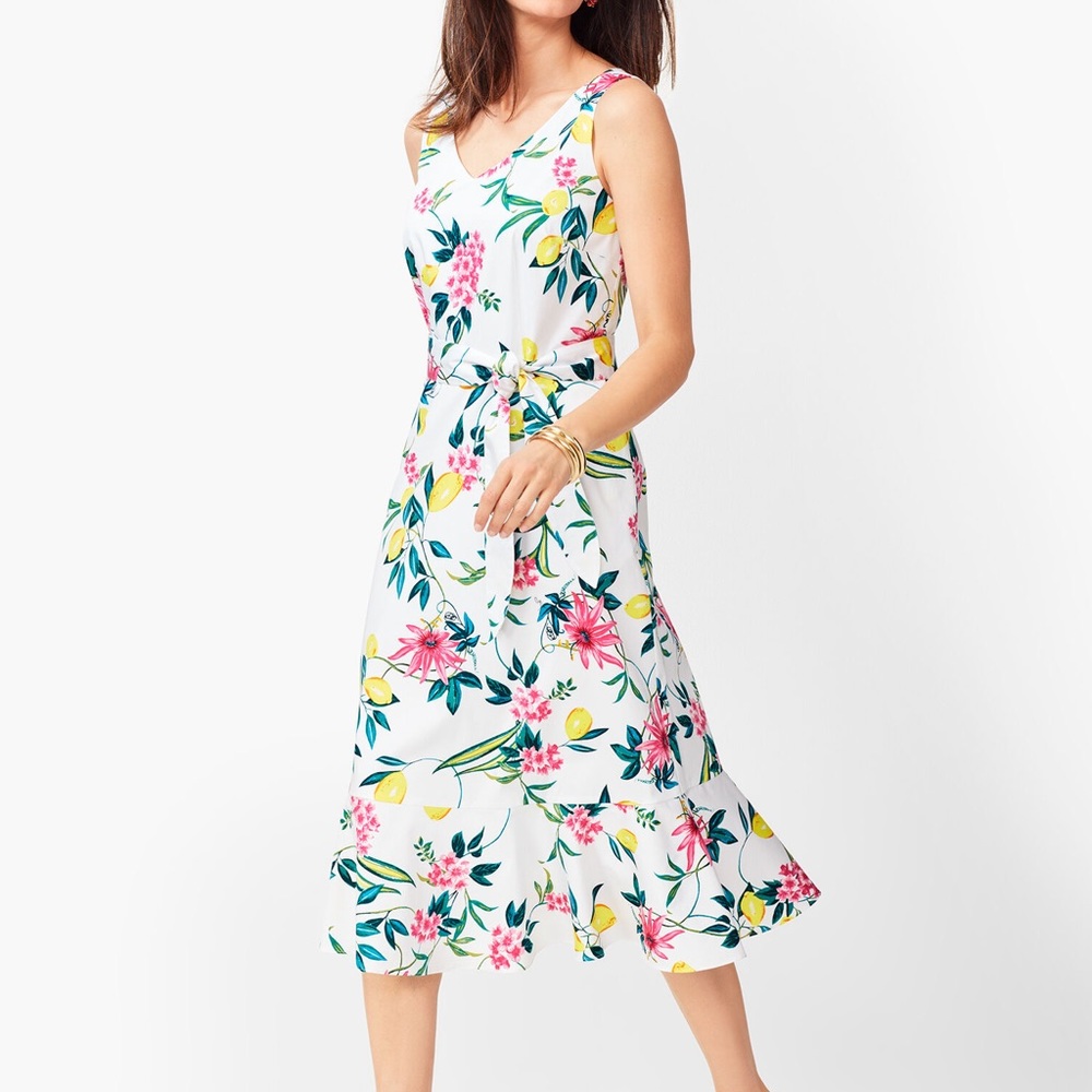 RSVP by Talbots Lively Lemon Dress size 12